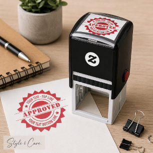 Personalised Seal of Approval Self-Inking Stamp