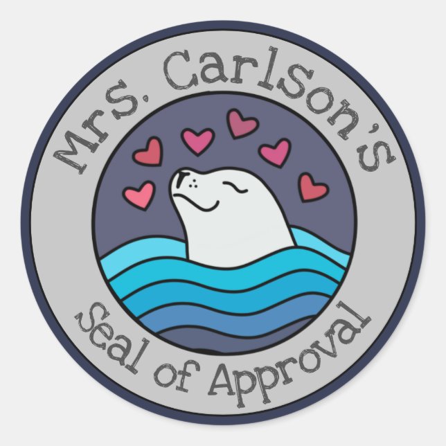 Personalised "Seal of Approval" Stickers (Front)
