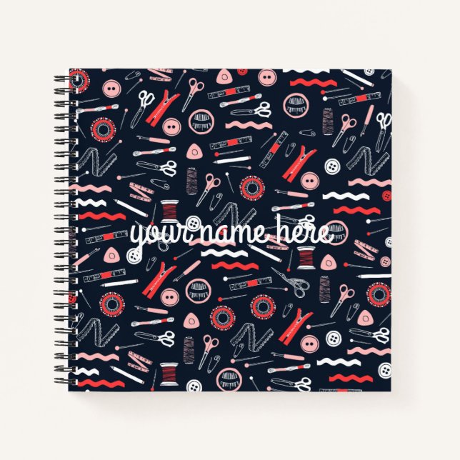 Personalised Seamstress Notebook (Front)
