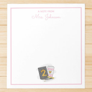Personalised Second Grade Teacher Notepad