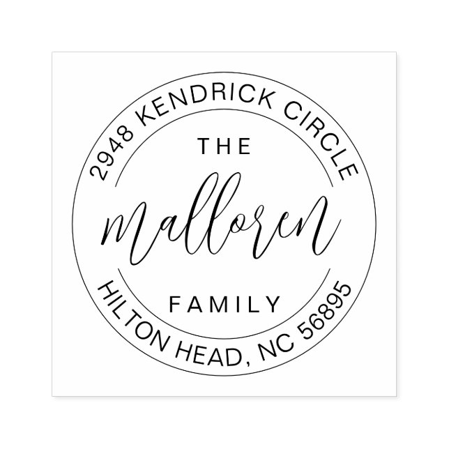 Personalised Self Inking Return Address Stamp (Imprint)