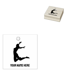 Personalised Self-inking volleyball Rubber Stamp