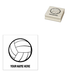 Personalised Self-inking volleyball Rubber Stamp