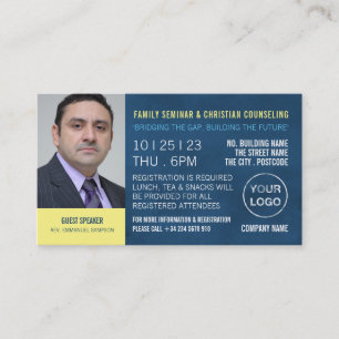 Personalised Seminar/Conference Ticket Invitation