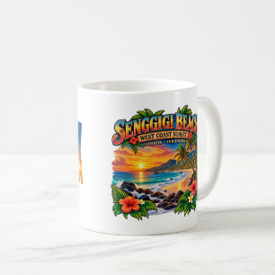 Personalised Senggigi Beach Lombok Coffee Mug
