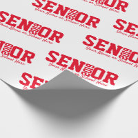 Personalised Senior Block Letter Class of 2019 Red