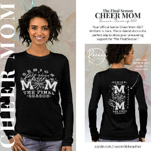 Personalised Senior Cheer Mum 2027 Women's Tri-Blend Shirt