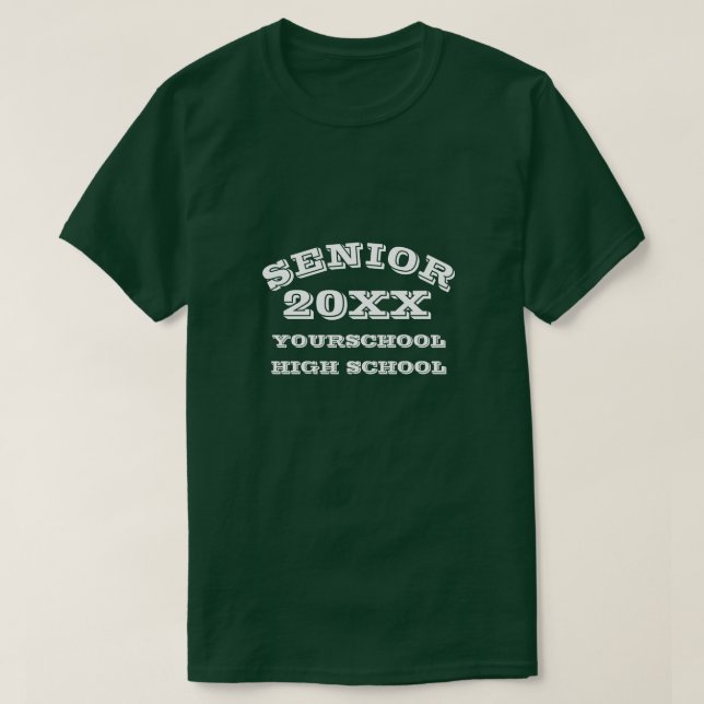 Personalised SENIOR (class of)  T-Shirt (Design Front)