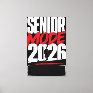 Personalised Senior Mode 2026 Graduate Canvas Print