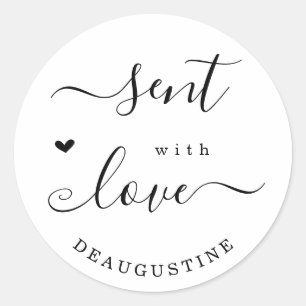 Personalised Sent with Love Envelope Seal