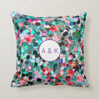 Personalised sequin pillow Custom Name Sequin