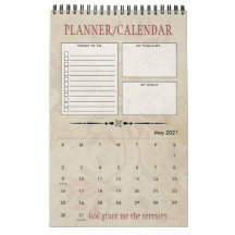 Personalised Serenity Prayer Recovery Gift Planner