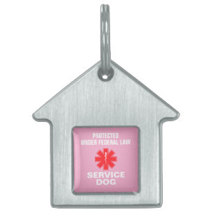 Personalised Service Dog Pet ID Tag