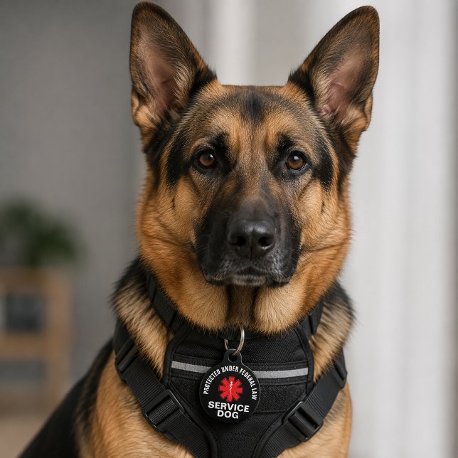Personalised Service Dog Pet Tag (Creator Uploaded)