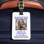Personalised Service Dog Photo ID Badge Luggage Tag<br><div class="desc">Service Dog - Easily identify your dog as a working service dog, while keeping your dog focused and cut down on distractions while working with one of these k9 service dog id badges. Although not required, a Service Dog ID badge gives you and your service dog peace of mind and...</div>