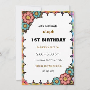 personalised sesame street birthday invite