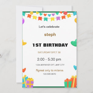 personalised sesame street birthday invite