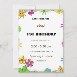 personalised sesame street birthday invite