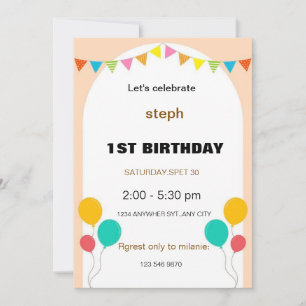personalised sesame street birthday invite