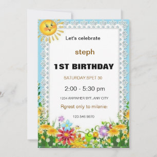 personalised sesame street birthday invite