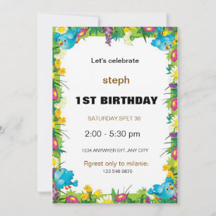 personalised sesame street birthday invite