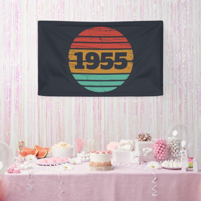 Personalised seventy vintage 70th birthday  banner (Party)
