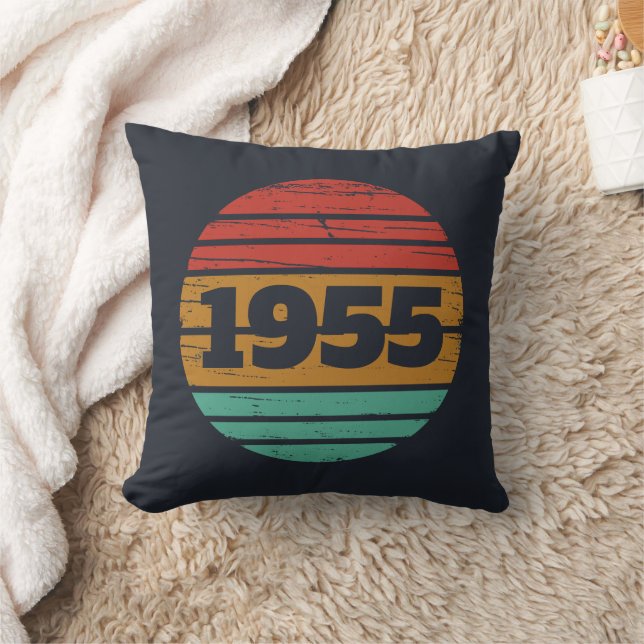 Personalised seventy vintage 70th birthday  cushion (Blanket)