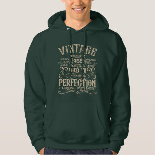 Personalised seventy vintage 70th birthday  hoodie