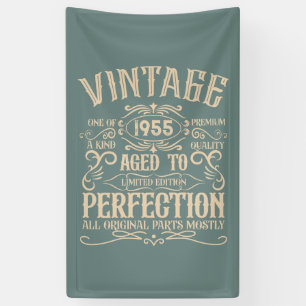 Personalised seventy vintage 70th birthday party banner