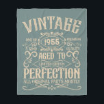 Personalised seventy vintage 70th birthday party fleece blanket<br><div class="desc">Make your birthday special with this unique design. Add a touch of sophisticated elegance to your birthday celebration with our exquisite, one-of-a-kind designs. These graphics bring sophistication and originality to any product, creating a memorable and stylish gift. They are perfect for those who appreciate a touch of timeless glamour on...</div>