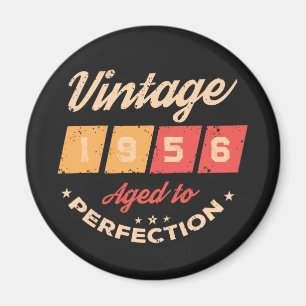 Personalised seventy vintage 70th birthday party magnet