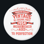 Personalised seventy vintage 70th birthday party magnet<br><div class="desc">Make your birthday special with this unique design. Add a touch of sophisticated elegance to your birthday celebration with our exquisite, one-of-a-kind designs. These graphics bring sophistication and originality to any product, creating a memorable and stylish gift. They are perfect for those who appreciate a touch of timeless glamour on...</div>