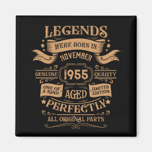 Personalised seventy vintage 70th birthday party magnet