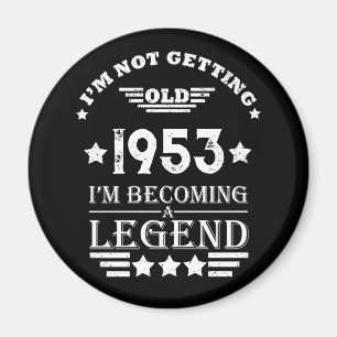 Personalised seventy vintage 70th birthday party magnet
