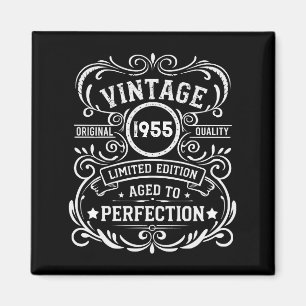 Personalised seventy vintage 70th birthday party magnet