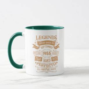 Personalised seventy vintage 70th birthday party mug