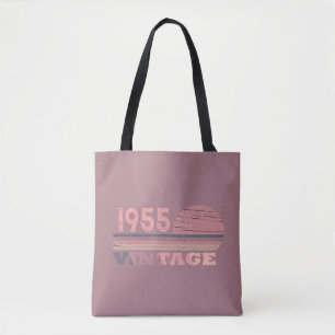 Personalised seventy vintage 70th birthday party tote bag