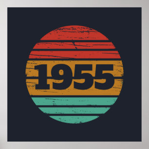 Personalised seventy vintage 70th birthday  poster