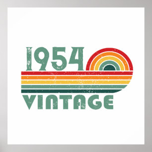 Personalised seventy vintage 70th birthday poster