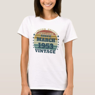 Personalised seventy vintage 70th birthday T-Shirt