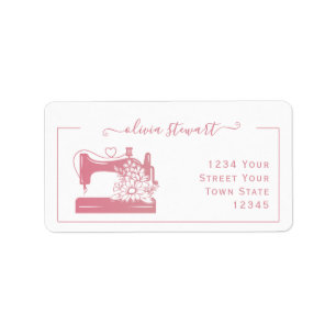 Personalised Sewing Machine Address Labels