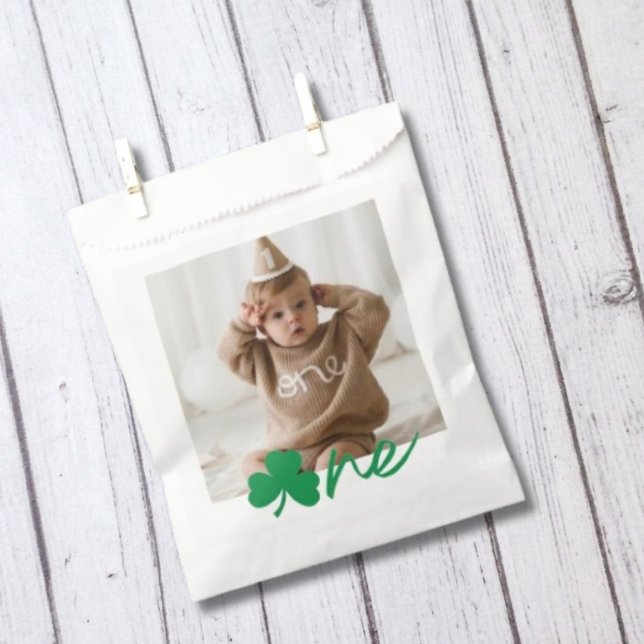 Personalised Shamrock One Birthday Favour Bags (Creator Uploaded)