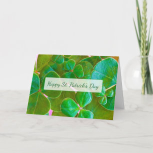 Personalised Shamrock St Patrick's Day Card