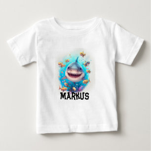 Personalised shark t-shirt