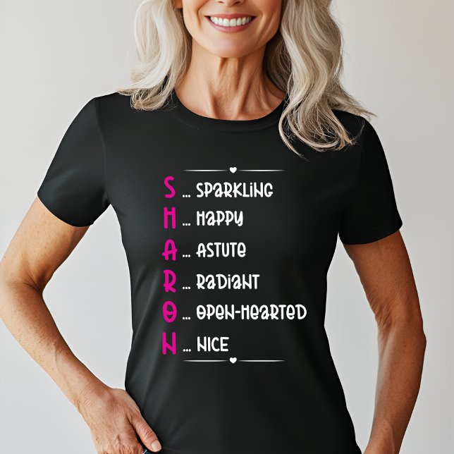 Personalised Sharon Name Art T-Shirt (Creator Uploaded)