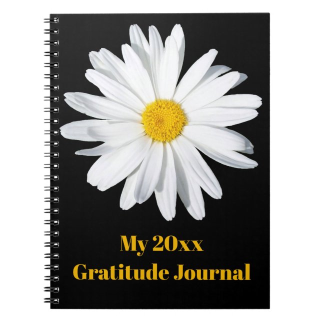 Personalised Shasta Daisy Journal Notebook (Front)