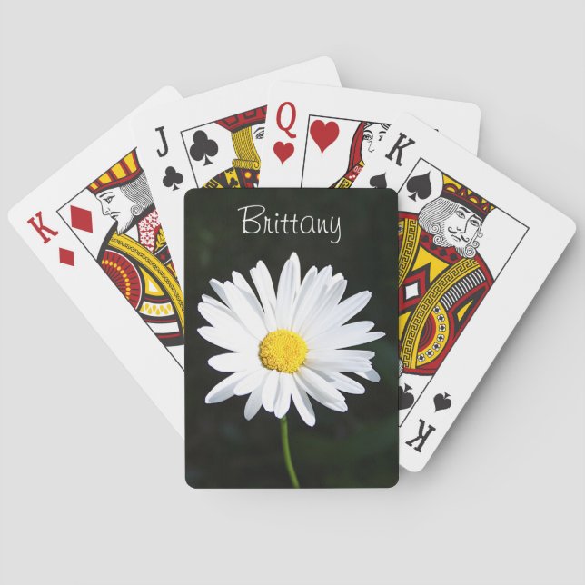 Personalised Shasta Daisy Playing Cards (Back)