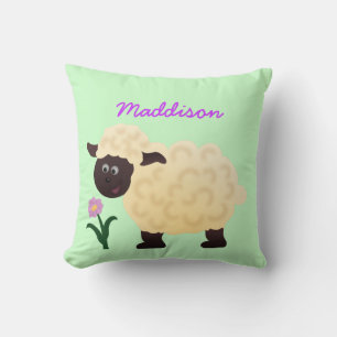 Personalised Sheep Graphic Throw Pillows