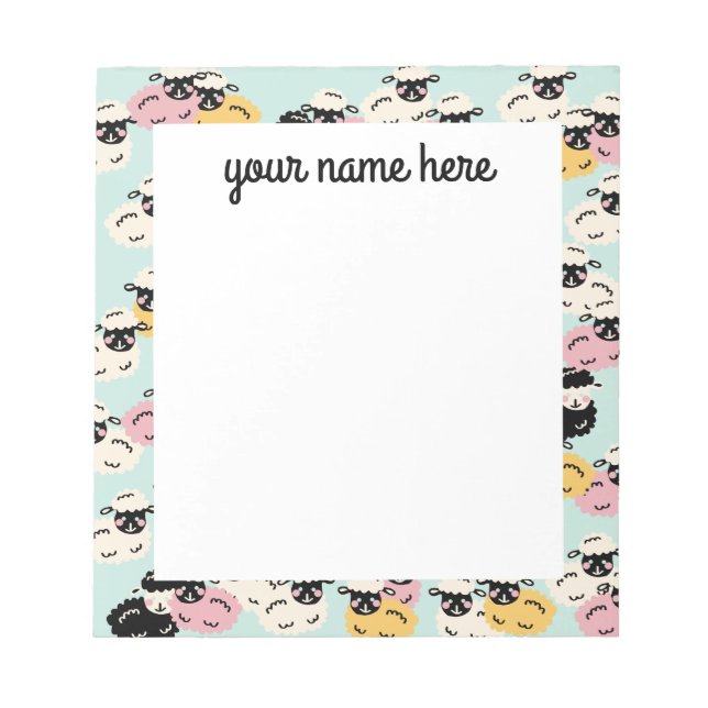 Personalised Sheep Notepad (Front)
