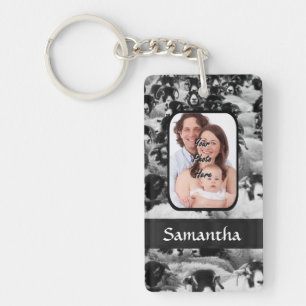 Personalised sheep photograph key ring